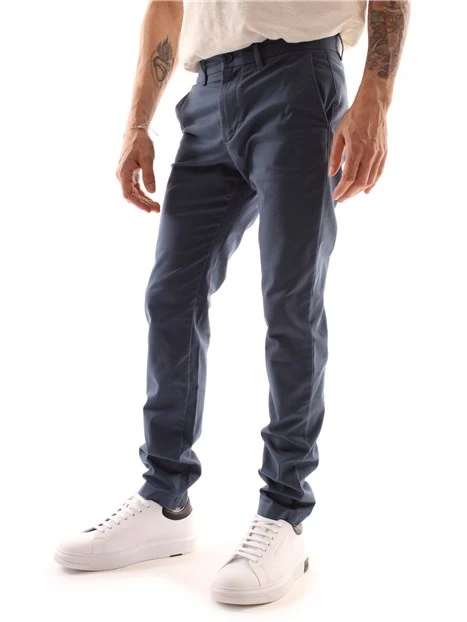 PANTALONI CHINO SLIM FIT UOMO BLU