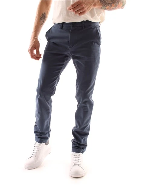 PANTALONI CHINO SLIM FIT UOMO BLU