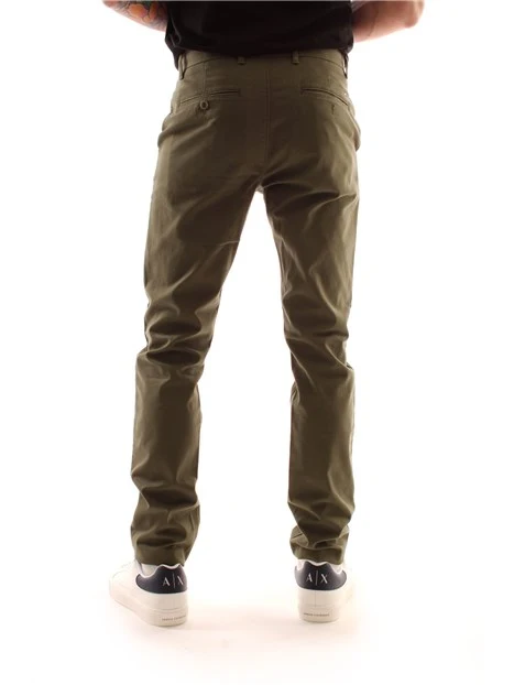 PANTALONI CHINO SLIM FIT UOMO VERDE