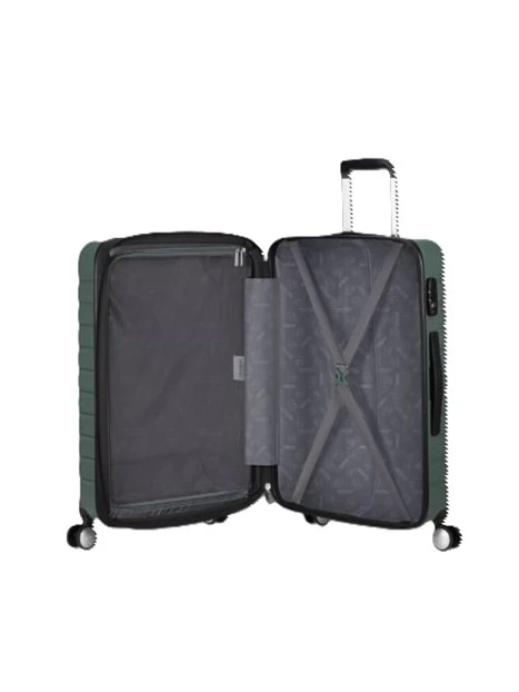 TROLLEY MEDIO FLASHLINE SPIN.67/24 EXP TSA UNISEX VERDE SCURO