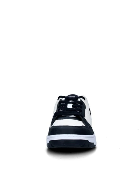 SNEAKERS BASSE MULTICOLORE CON LOGO TH BLU UOMO BIANCO - BASKET STREET