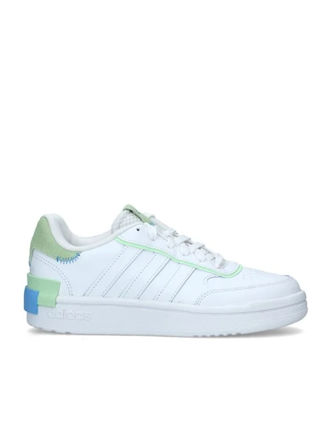 SNEAKERS BASSE POSTMOVE SE CON RICAMI DONNA BIANCO VERDE