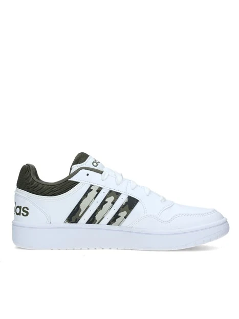 SNEAKERS BASSE HOOPS 3.0 CON BANDE MIMETICHE UOMO BIANCO