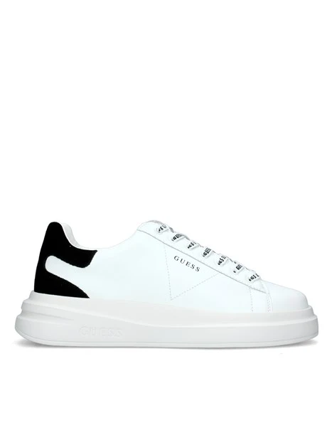 SNEAKERS PLATFORM CON LOGHI ELBA CARRYOVER UOMO BIANCO NERO