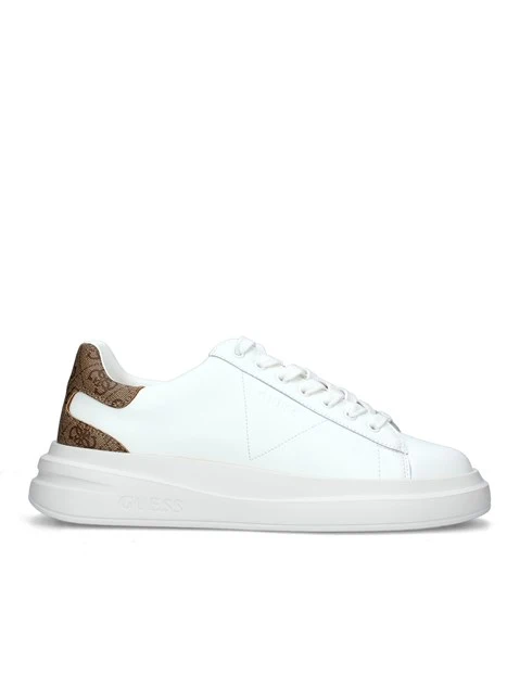 SNEAKERS PLATFORM CON LOGHI ELBA CARRYOVER UOMO BIANCO BEIGE