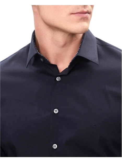 CAMICIA ELEGANTE SLIM FIT UOMO BLU