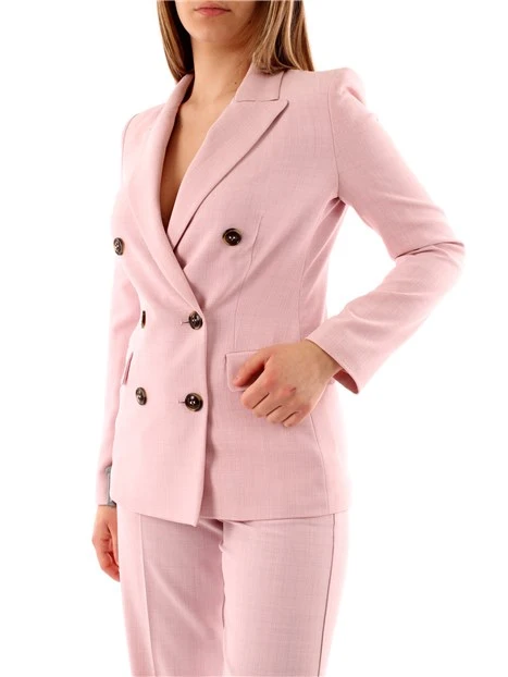 GIACCA BLAZER DOPPIOPETTO DONNA ROSA