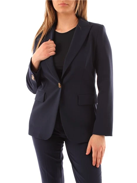 GIACCA BLAZER MONOPETTO DONNA BLU