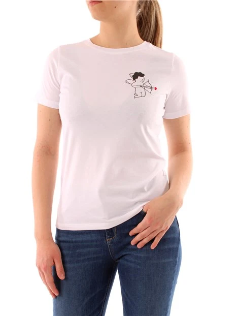 T-SHIRT MANICA CORTA CUPIDO DONNA BIANCO