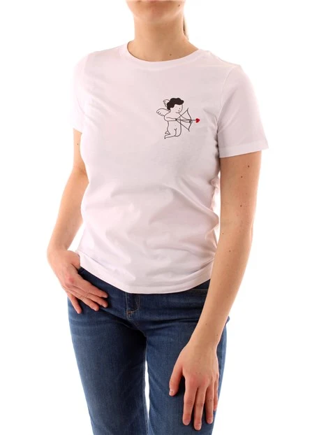 T-SHIRT MANICA CORTA CUPIDO DONNA BIANCO