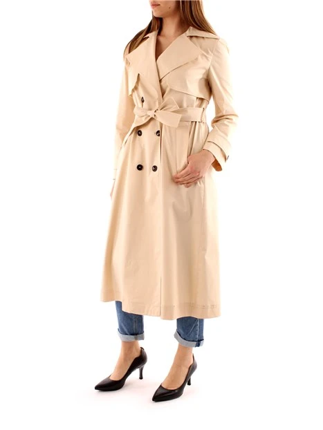 TRENCH DOPPIOPETTO ANTIGOCCIA DONNA BEIGE