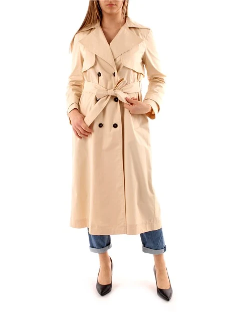 TRENCH DOPPIOPETTO ANTIGOCCIA DONNA BEIGE