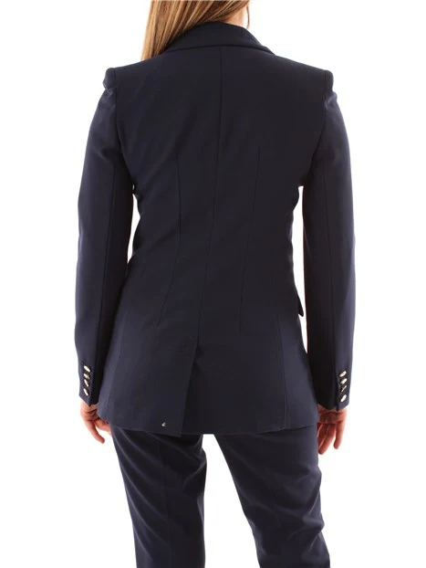 GIACCA BLAZER DOPPIOPETTO IN TELA DONNA BLU