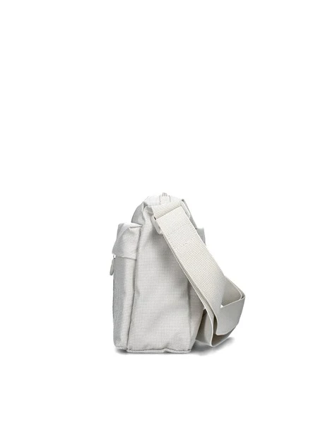 BORSA A TRACOLLA MD20 CON DOPPIE TASCHE DONNA BIANCO