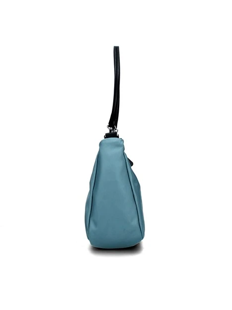 BORSA A SPALLA HUNTER A MEZZALUNA DONNA CELESTE BLU