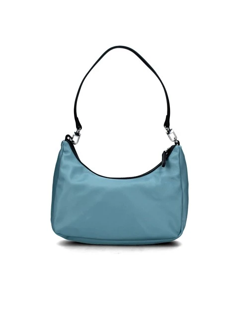 BORSA A SPALLA HUNTER A MEZZALUNA DONNA CELESTE BLU