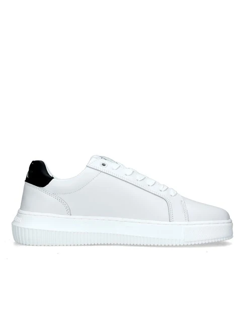 SNEAKERS PLATFORM CON LOGHI CK CLASSIC CUPSOLE UOMO BIANCO NERO