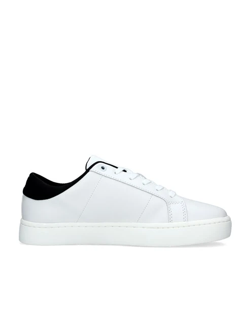 SNEAKERS BASSE CON LOGHI CLASSIC CUPSOLE UOMO BIANCO NERO