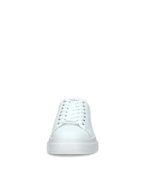 SNEAKERS PLATFORM CON LOGHI ELBA CARRYOVER UOMO BIANCO MARRONE