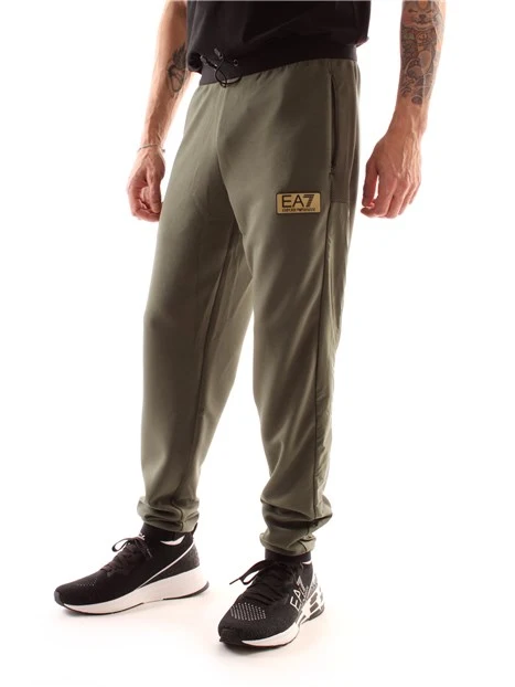 PANTALONI JOGGERS CON LOGO UOMO VERDE