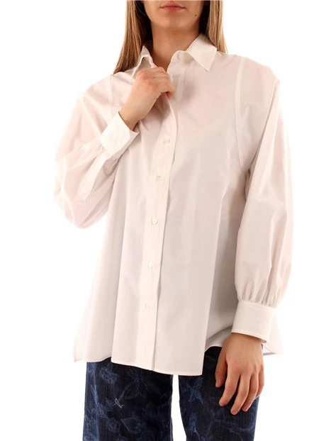 CAMICIA IN PURO COTONE DONNA BIANCO