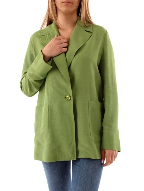 GIACCA BLAZER MONOPETTO DONNA VERDE