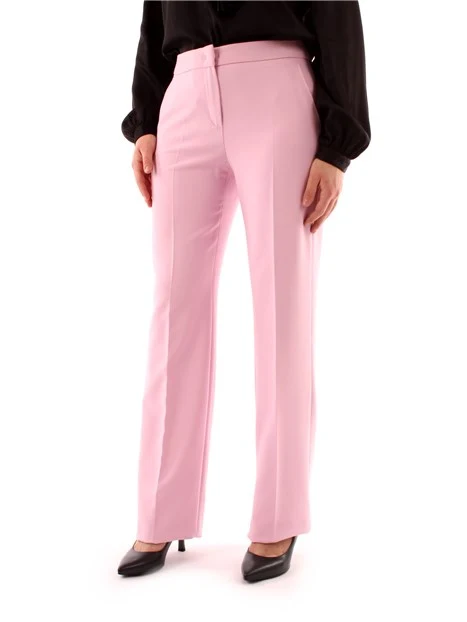 PANTALONI A ZAMPA DONNA ROSA