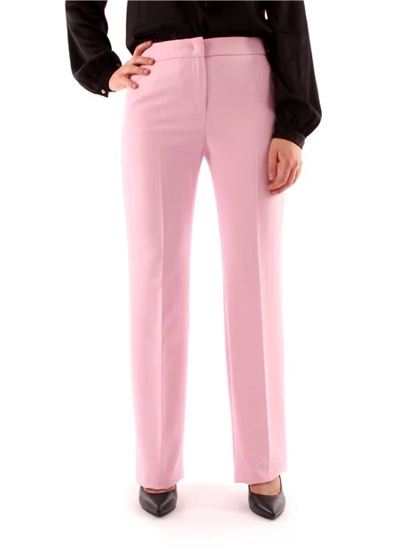 PANTALONI A ZAMPA DONNA ROSA