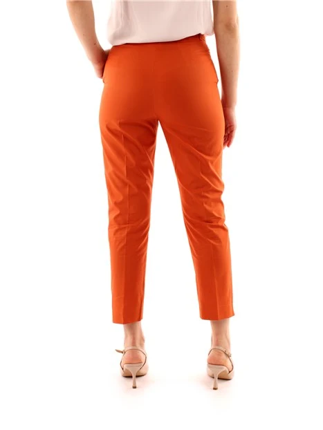 PANTALONI CROPPED CHINO DONNA ARANCIO