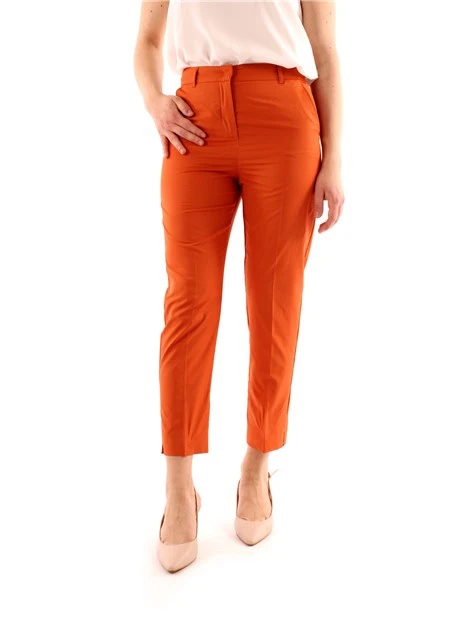 PANTALONI CROPPED CHINO DONNA ARANCIO