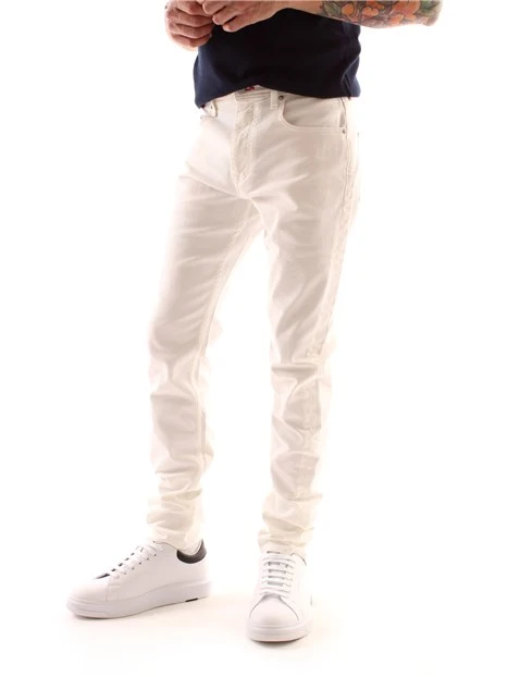 JEANS SLIM FIT UOMO BIANCO