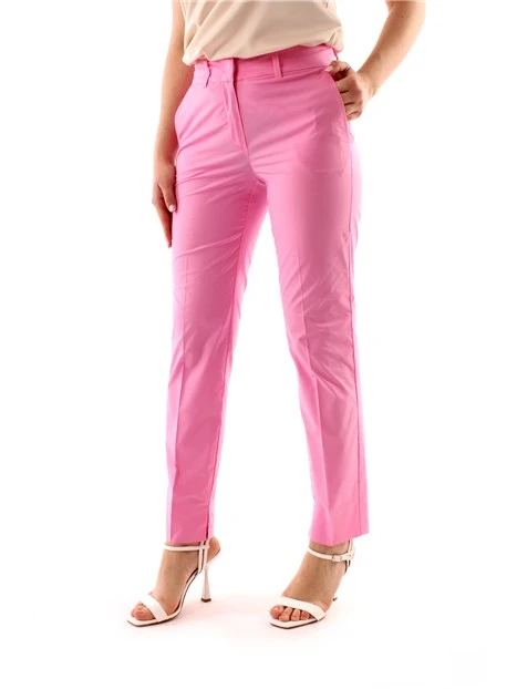 PANTALONI CHINO IN COTONE DONNA ROSA