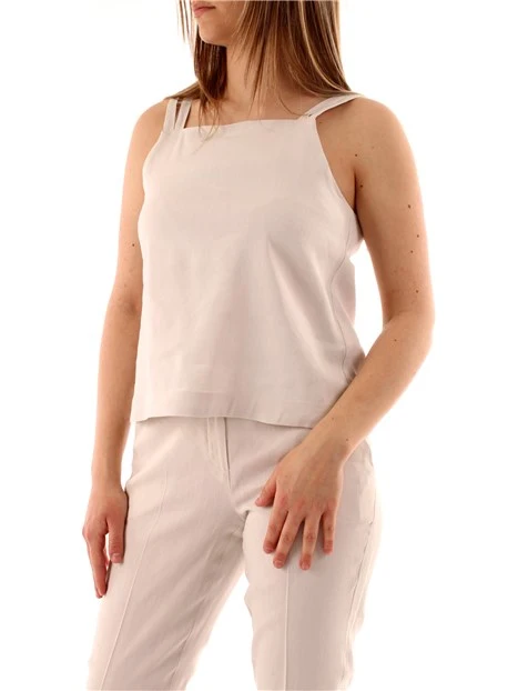 TOP SVASATO MONOCHROME DONNA BEIGE