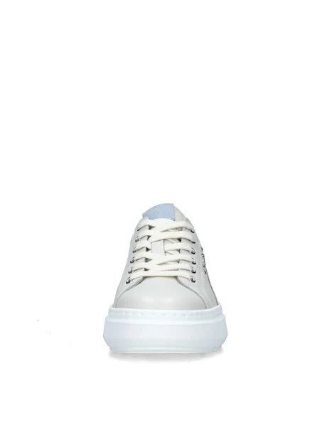 SNEAKERS PLATFORM CON INSERTI MULTICOLORE DONNA AVORIO