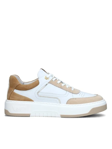 SNEAKERS PLATFORM CON SUOLA LOGATA DONNA BIANCO ECRU