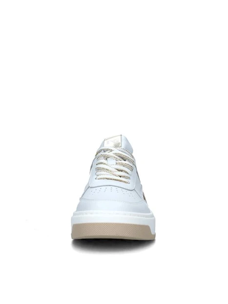 SNEAKERS PLATFORM CON SUOLA LOGATA DONNA BIANCO BEIGE