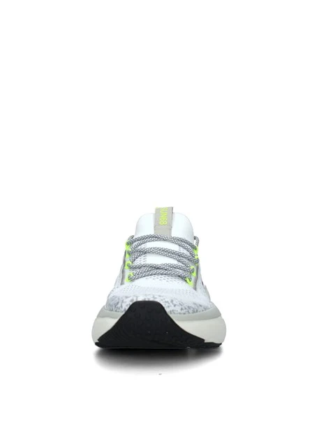 SNEAKERS PLATFORM JUPITER KNIT MULTICOLORE CON INSERTI FLUO UOMO BIANCO