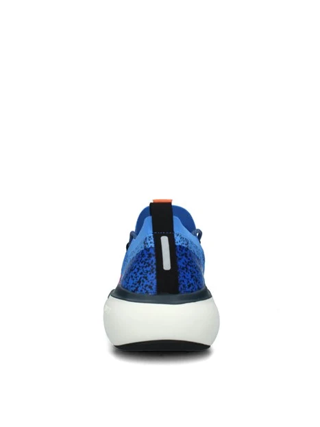 SNEAKERS PLATFORM JUPITER KNIT MULTICOLORE CON INSERTI FLUO UOMO BLU CHIARO