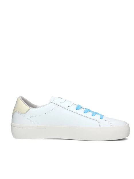 SNEAKERS BASSE STREET CON LOGO LATERALE UOMO BIANCO BEIGE