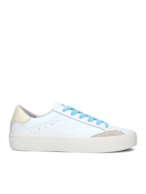 SNEAKERS BASSE STREET CON LOGO LATERALE UOMO BIANCO BEIGE