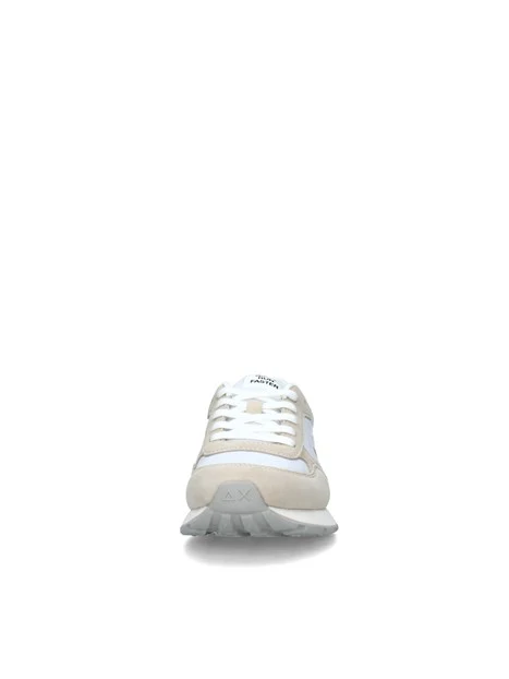 SNEAKERS BASSE ALLY GOLD SILVER BAMBINA BIANCO PANNA