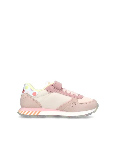 SNEAKERS BASSE ALLY CANDY CANE CON DOPPIA CHIUSURA BAMBINA BEIGE