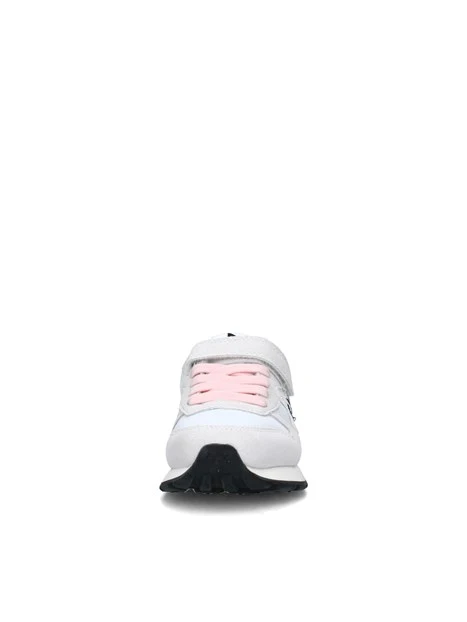 SNEAKERS BASSE STARTGIRL GLITTER LOGO CON DOPPIA CHIUSURA BAMBINA BIANCO