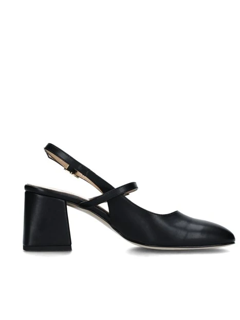 SLINGBACK CON DOPPIO CINTURINO REGOLABILE DONNA NERO