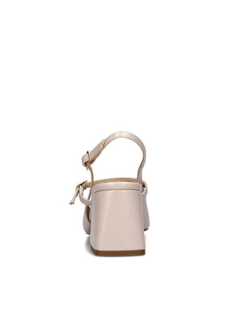 SLINGBACK CON DOPPIO CINTURINO REGOLABILE DONNA BEIGE