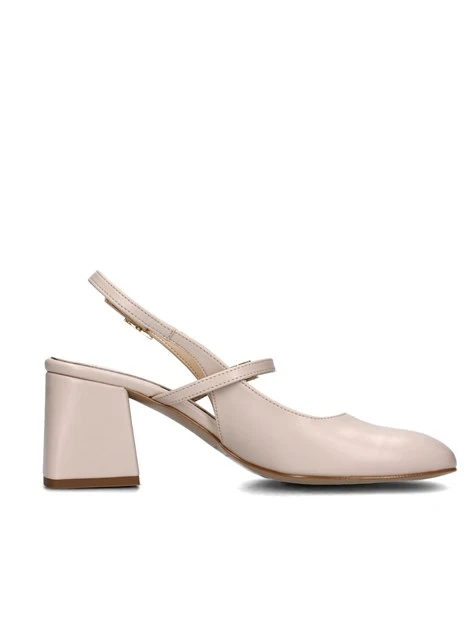 SLINGBACK CON DOPPIO CINTURINO REGOLABILE DONNA BEIGE