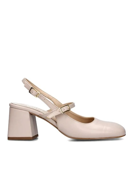 SLINGBACK CON DOPPIO CINTURINO REGOLABILE DONNA BEIGE