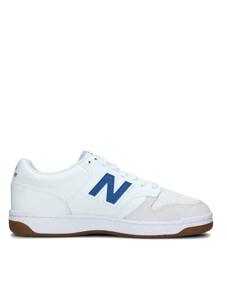 SNEAKERS BASSE 480 CON LOGHETTO BLU UNISEX ADULTO BIANCO