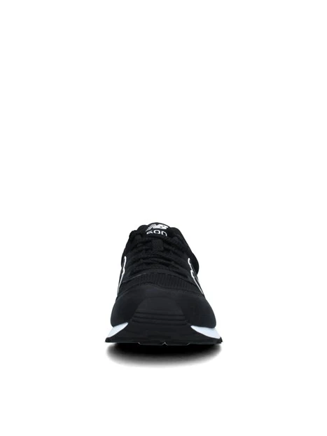 SNEAKERS BASSE CON INSERTI BIANCHI UOMO NERO