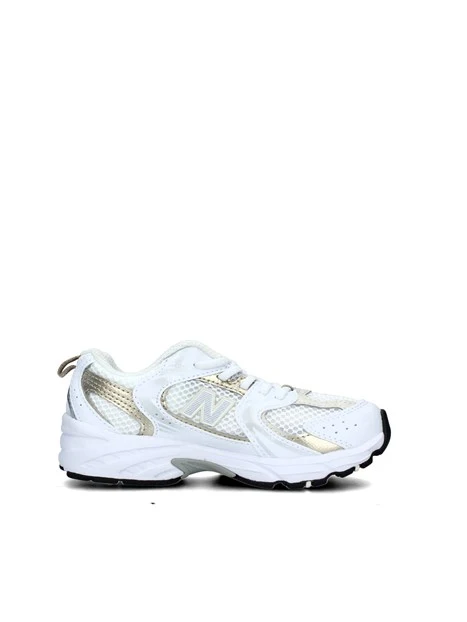 SNEAKERS BASSE 530 CON INSERTI DORATI UNISEX BAMBINO BIANCO